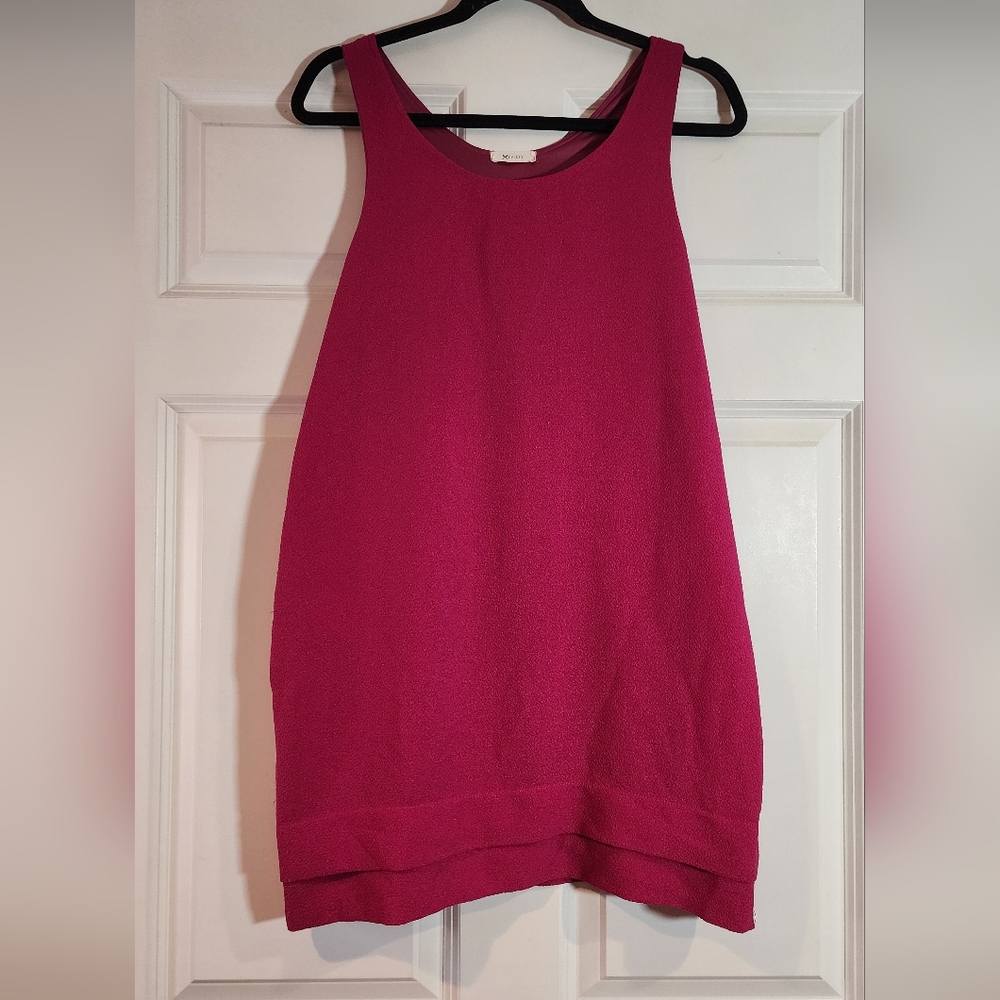Everly Magenta Sleeveless Mini Dress L